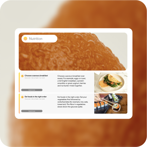 Nutrition guidance