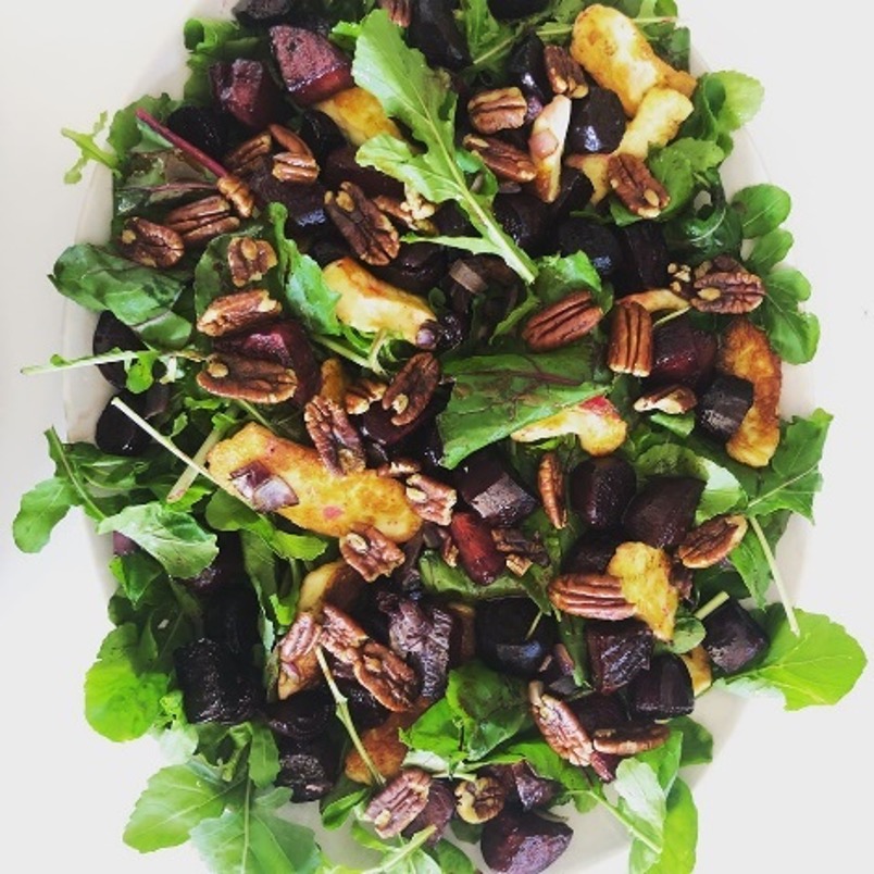 Roasted Beetroot and Pecan Salad